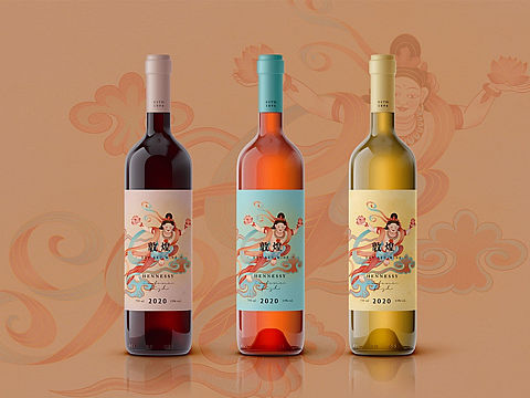 一组酒类包装设计