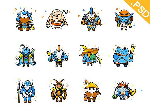 [PSD]大渔学院学生作业－90个MBE魔兽角色