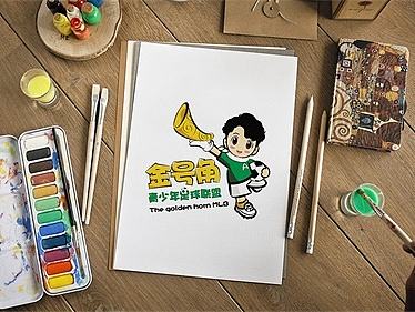 《金号角青少年足球联盟》品牌形象设计
