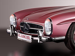 超寫實汽車繪制 MERCEDES-BENZ 300SL