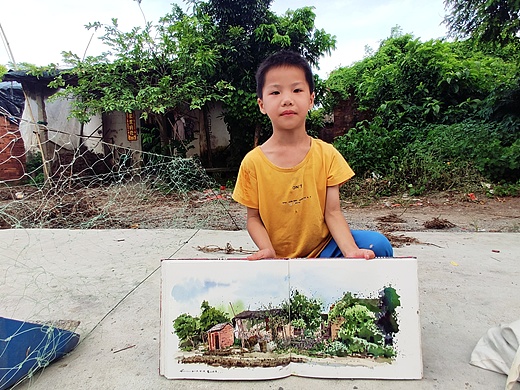 茂名-横山村内  采风写生741画画的陈一丘陶梦月choi.