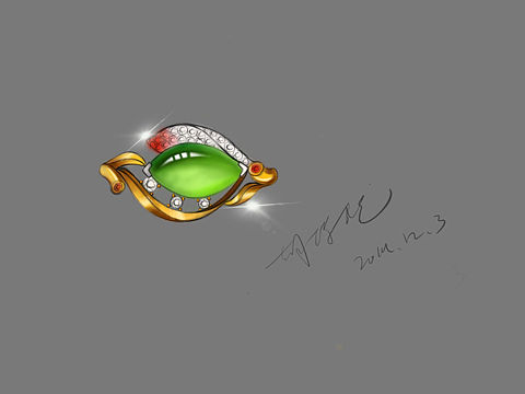PS 手绘板 ipad绘画procreate高级珠宝设计手绘