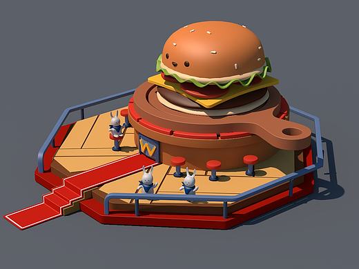 汉堡（个人主页-ZNTA3MzE4NDA=） - 场景 - 站酷设计师小姐姐厉害咯原创素材 - 站酷ZCOOL