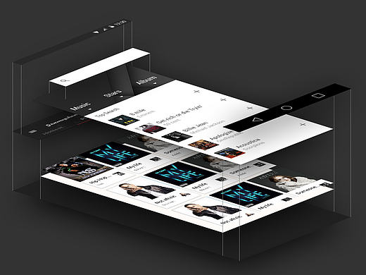 留声机音乐APP material design重设计