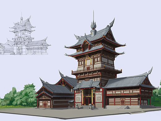 中国风建筑