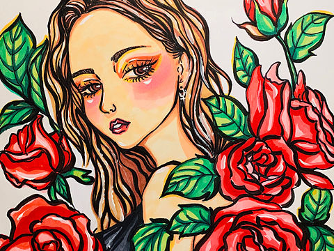 花与女孩系列第一张