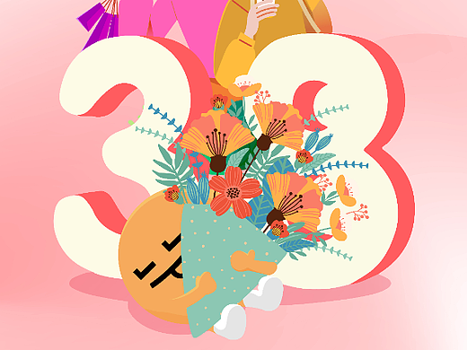 女神节（个人主页-ZNjAzNDk2NjQ=） - 海报 - 站酷设计师奇~思原创素材 - 站酷ZCOOL