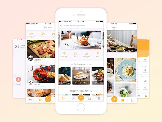美食APP 界面设计