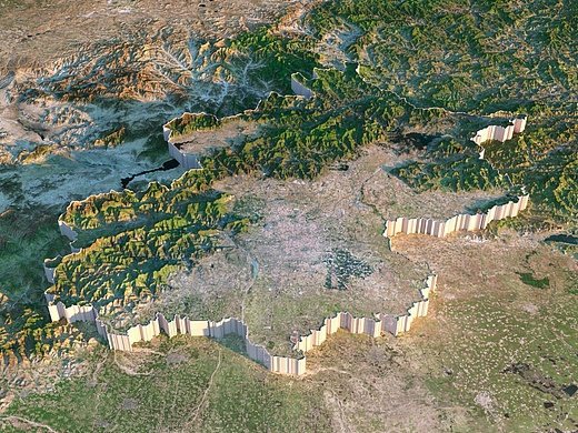 北京三维地形图