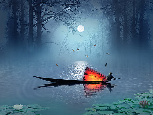 江楓漁火（個人主頁-ZMTk1NDE3NDg=） - 閃屏/壁紙 - 站酷設(shè)計師白筱沐原創(chuàng)素材 - 站酷ZCOOL