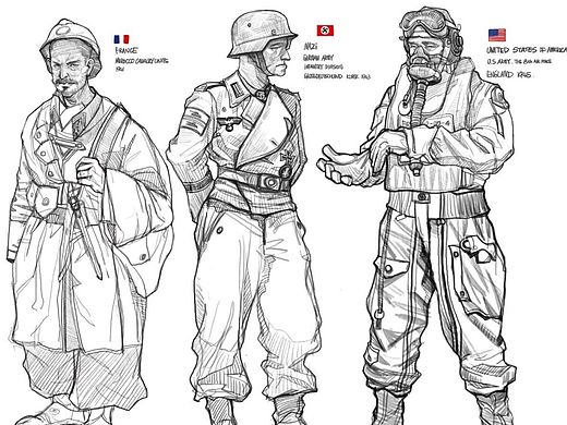 battlefield sketch（个人主页-ZMTM2MjU4MzY=） - 创作习作 - 站酷设计师文森的魔力鲨原创素材 - 站酷ZCOOL