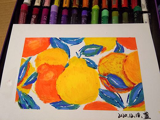 油画棒——橘子