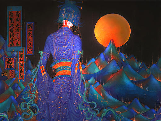 《鹤仙歌.金散瘴》白中南颜彩-人川集