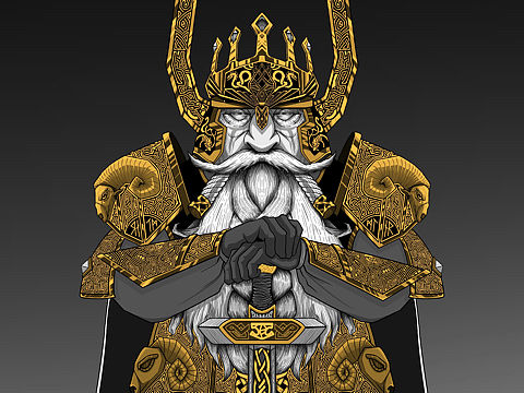 矮人領(lǐng)主和他的豬（個人主頁-ZNTQ4NzU2NDg=） - 藝術(shù)插畫 - 站酷設(shè)計師張有理原創(chuàng)素材 - 站酷ZCOOL