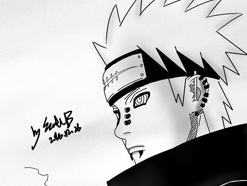 漫画练习 火影忍者佩恩