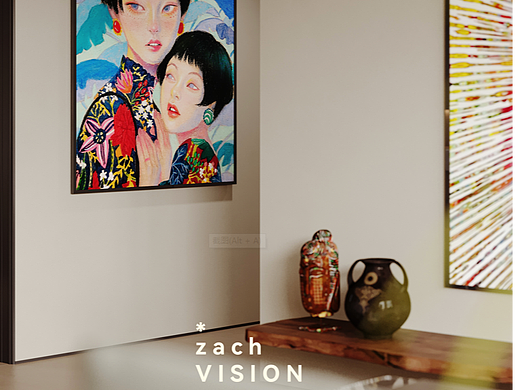 中古风格客餐厅渲染作品