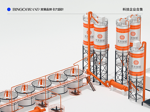 科技材料智能制造环保机械新能源-vi导视展厅网页案例