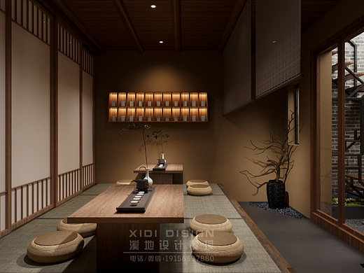 茶室 那抹茶色静人心（个人主页-ZNjY2ODI2ODA=） - 建筑/空间 - 站酷设计师余霜霜不冷原创素材 - 站酷ZCOOL