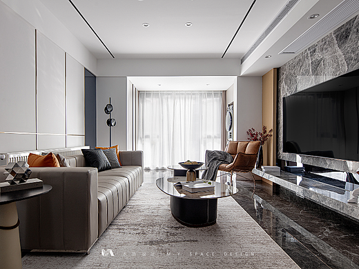 119m²轻奢风，巧妙有效的布局，生活精致轻松！