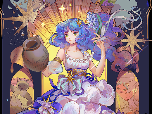 原创插画｜猫猫与十二星座