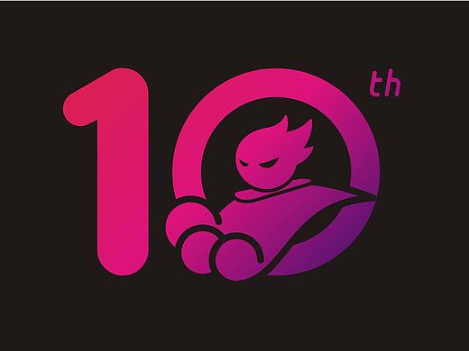 站酷10周年LOGO设计（灵感的浪花）