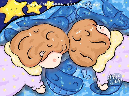 原创插画 | 双生 | 壁纸背景