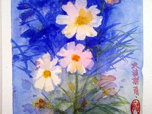 大波斯菊（个人主页-ZMjYxNjA1NjA=） - 绘画 - 站酷设计师Lucienfel原创素材 - 站酷ZCOOL