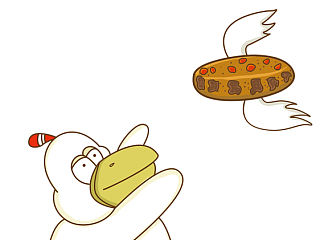 哒士鸡 四格漫画 《时间的味道》