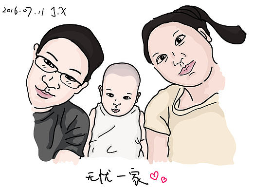 無憂一家（個人主頁-ZMTcyMTM2Mjg=） - 藝術插畫 - 站酷設計師skycolourjx原創(chuàng)素材 - 站酷ZCOOL