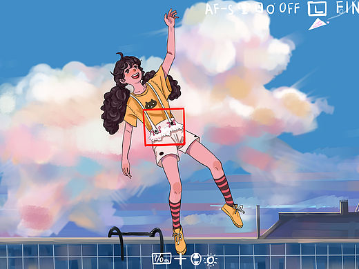 和狗狗云的合影