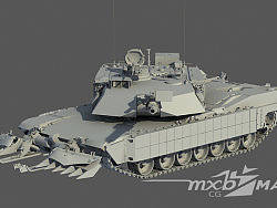 M1A1坦克带发动机内构