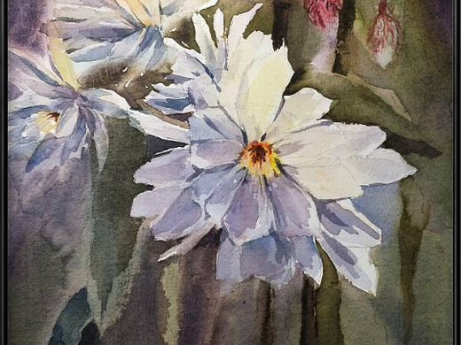 白色的花（个人主页-ZNDAzNjI0MDQ=） - 绘画 - 站酷设计师Z31359825原创素材 - 站酷ZCOOL