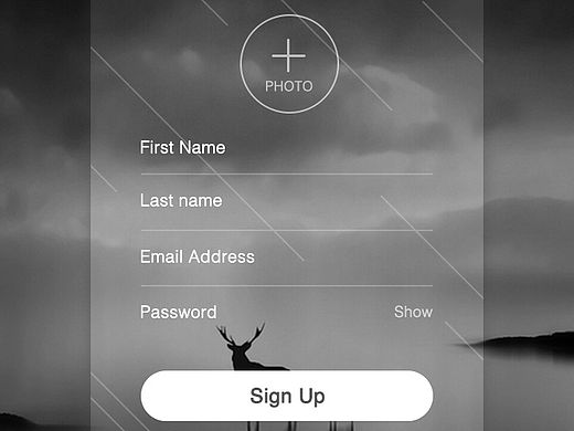 登陆页面一枚（好想加动效- -