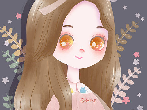 【每日一画｜｜插画头像】原创👧💕🌟 05