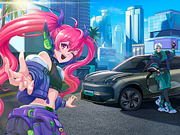 领克汽车 插画