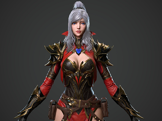 游戏角色建模丨双枪猎手