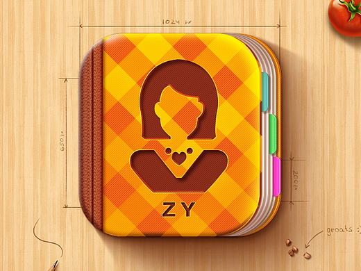 通讯录ICON（附带PSD）（个人主页-ZMTc3MjI5ODA=） - 图标 - 站酷设计师大白小木儿原创素材 - 站酷ZCOOL