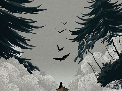 每个人都是一座孤岛系列 更新 原创插画原创插画