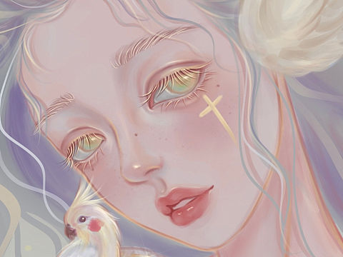 小鹦鹉～（个人主页-ZNTUyMzM0ODg=） - 创作习作 - 站酷设计师木兰不姓花原创素材 - 站酷ZCOOL