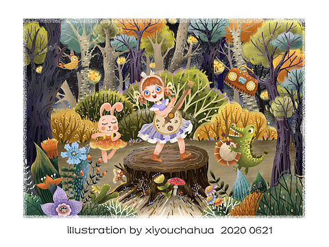 儿童插画（个人主页-ZNDU2NjU2MjA=） - 儿童插画 - 站酷设计师CHEN小只原创素材 - 站酷ZCOOL