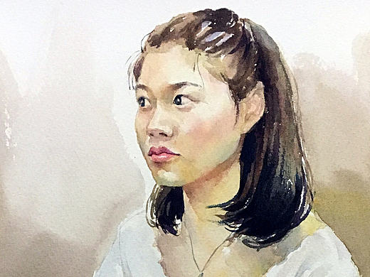 水彩人物写生