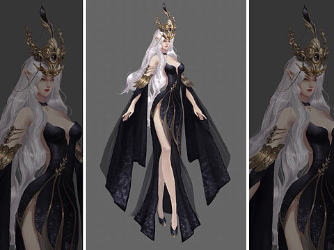 中国风御姐（个人主页-ZMjcwNjIzNTI=） - 游戏原画 - 站酷设计师shyshyshy1原创素材 - 站酷ZCOOL