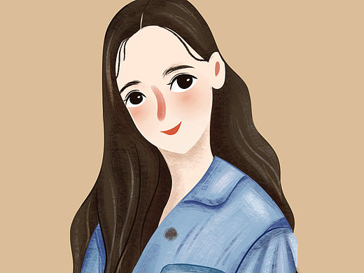插画人物头像