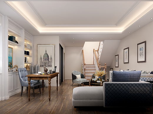 深圳装修：月亮湾山庄375㎡简欧风，一楼二楼各有千秋