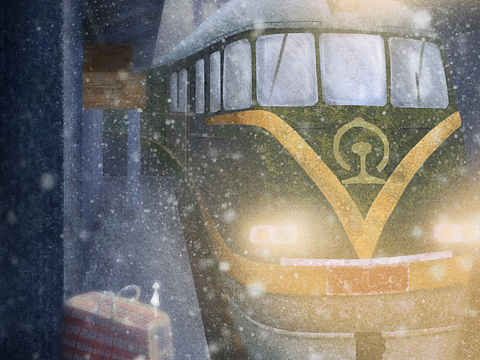 回家的车站，附过程（个人主页-ZMzMxNDYwMjg=） - 创作习作 - 站酷设计师汤一白原创素材 - 站酷ZCOOL