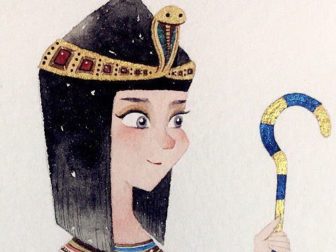 水彩人物插画