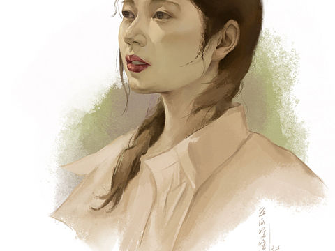 【插画习作】女生头像