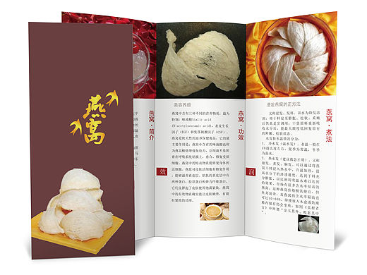 燕窝三折页