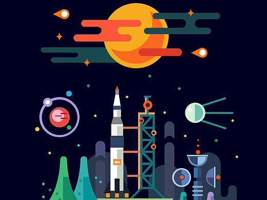 插畫臨?。òl(fā)射基地）（個人主頁-ZMTU1NTI0MDA=） - 創(chuàng)作習(xí)作 - 站酷設(shè)計師豆奶不加糖原創(chuàng)素材 - 站酷ZCOOL