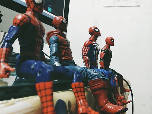 自改动漫人物手办蜘蛛侠展昭步惊云乔峰等